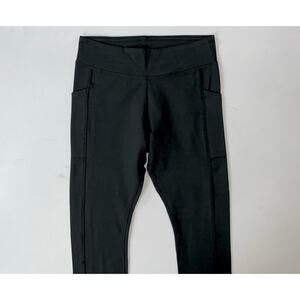Pact Women's On the Go Pocket Legging Fitted Athletic Pants. Black, Size S. NEW!